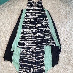 BCBG Max Azria Malisa Black and White Gown